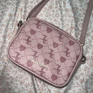 Juicy Couture Blush Pink Monogram Crossbody Bag